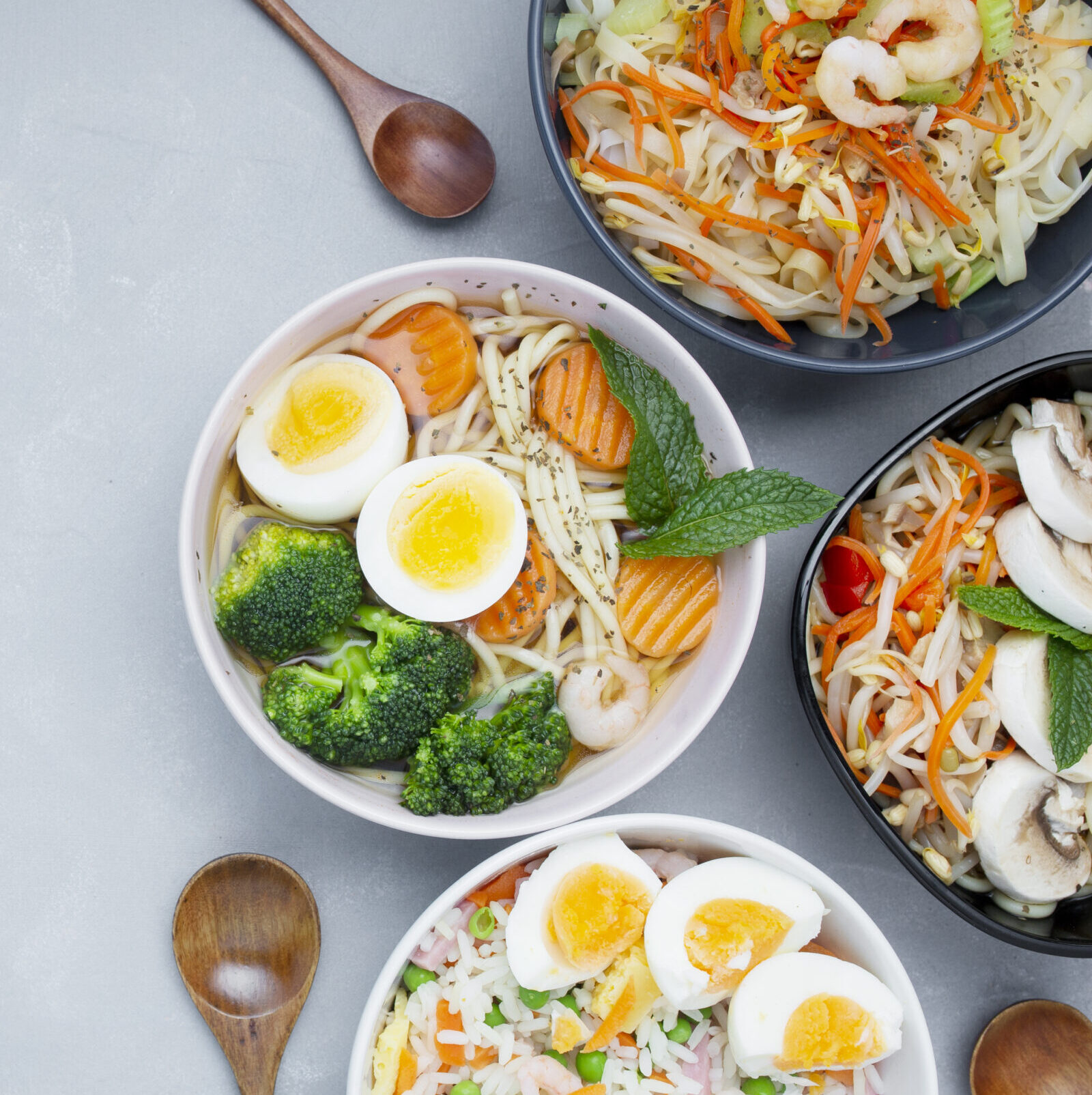 delicious-healthy-asian-food-gray-textured-background-with-copy-space delicious-healthy-asian-food-gray-textured-background-with-copy-space